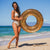SplashParty 36" Beach & Pool Tube with Glitter - Gold Glitter