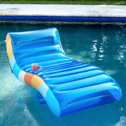 Good Vibes Deluxe Chaise Lounger inflatable pool raft.