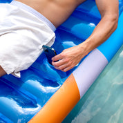 Good Vibes Deluxe Chaise Lounger inflatable pool raft.