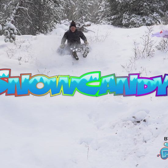 Inflatable Snow Tube Silver Glitter Large SnowCandy