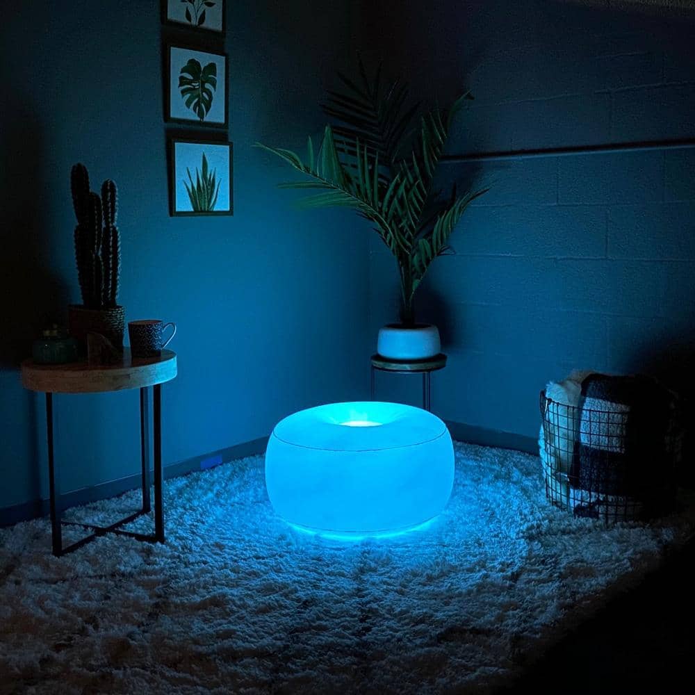 Inflatable Ottoman Illuminated LED 23 Inch AirCandy