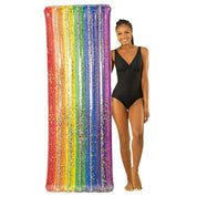 PoolCandy Classic Rainbow Deluxe 74" Pool Raft