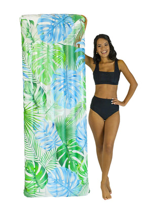 Inflatable Tropical Palms Print Pool Raft PoolCandy