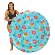 Inflatable Grapefruit Island Pool Float Giant Size