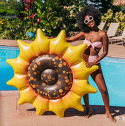 Inflatable Sunflower Island Pool Float Giant 
