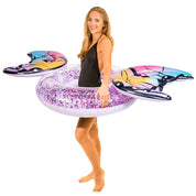 Inflatable Butterfly Pool Tube Glitter 40 Inch