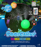 Beach Ball Sprinkler Illuminated LED Color Changing