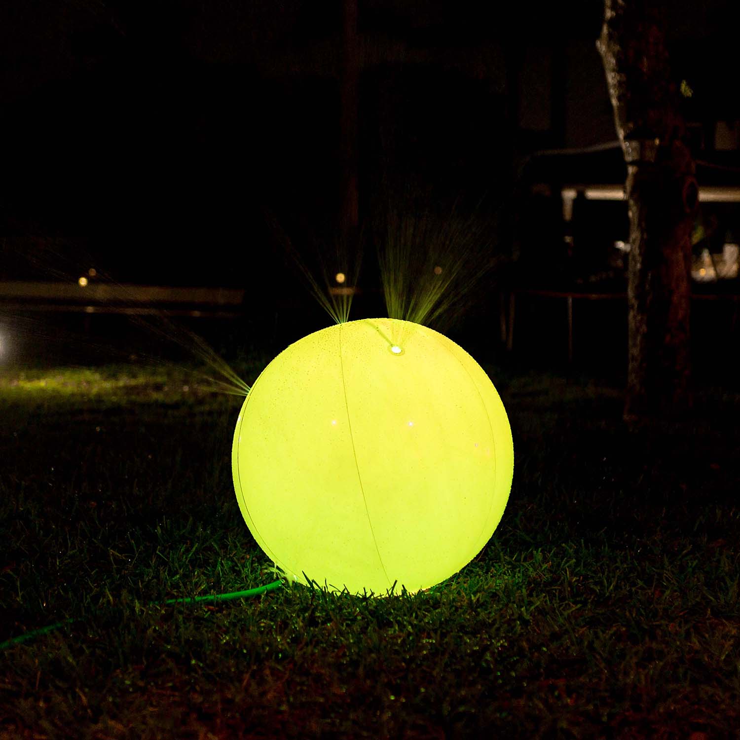 Beach Ball Sprinkler Illuminated LED Color Changing