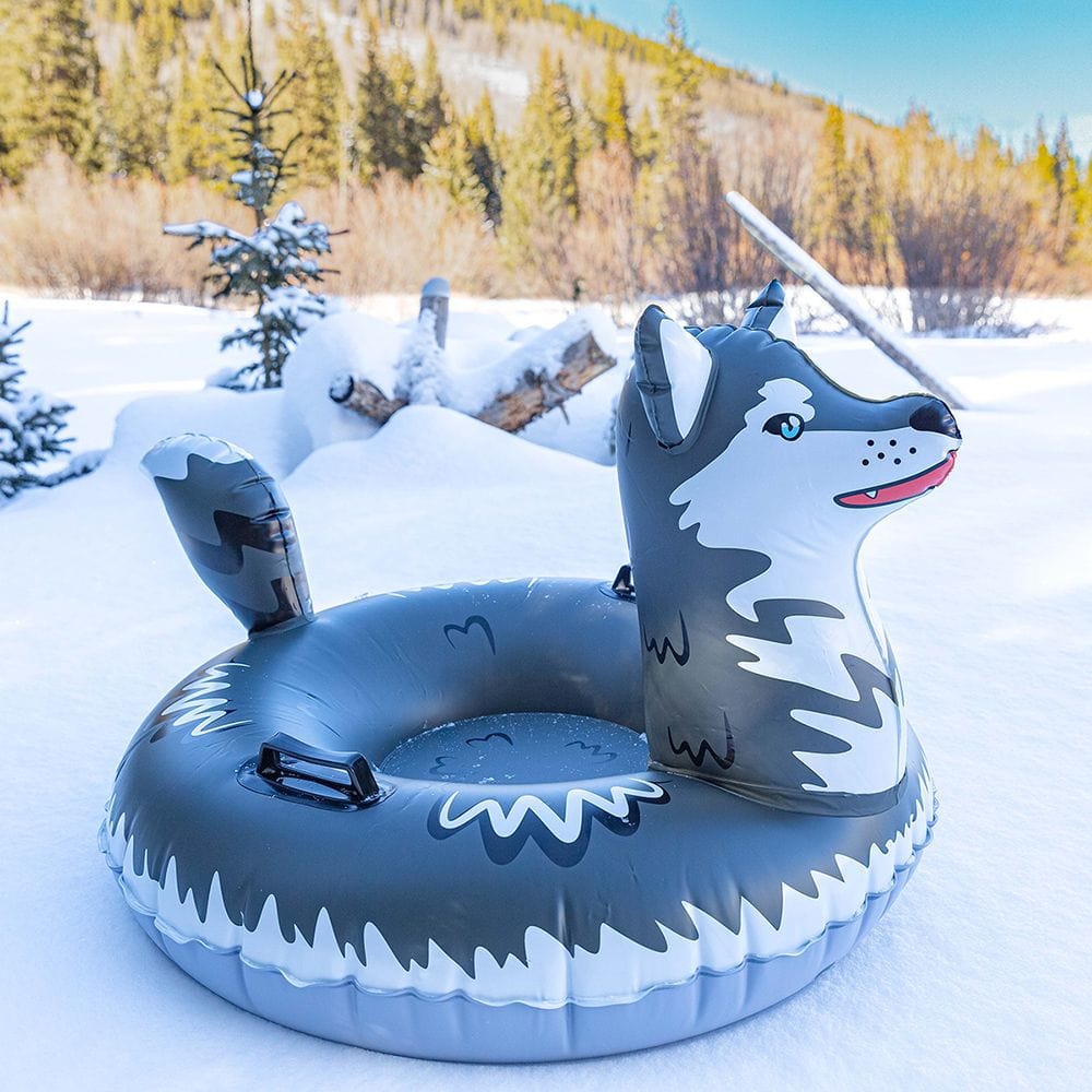 SnowCandy Inflatable Snow Sled Inflatable Snow Sled Arctic Husky SnowCandy