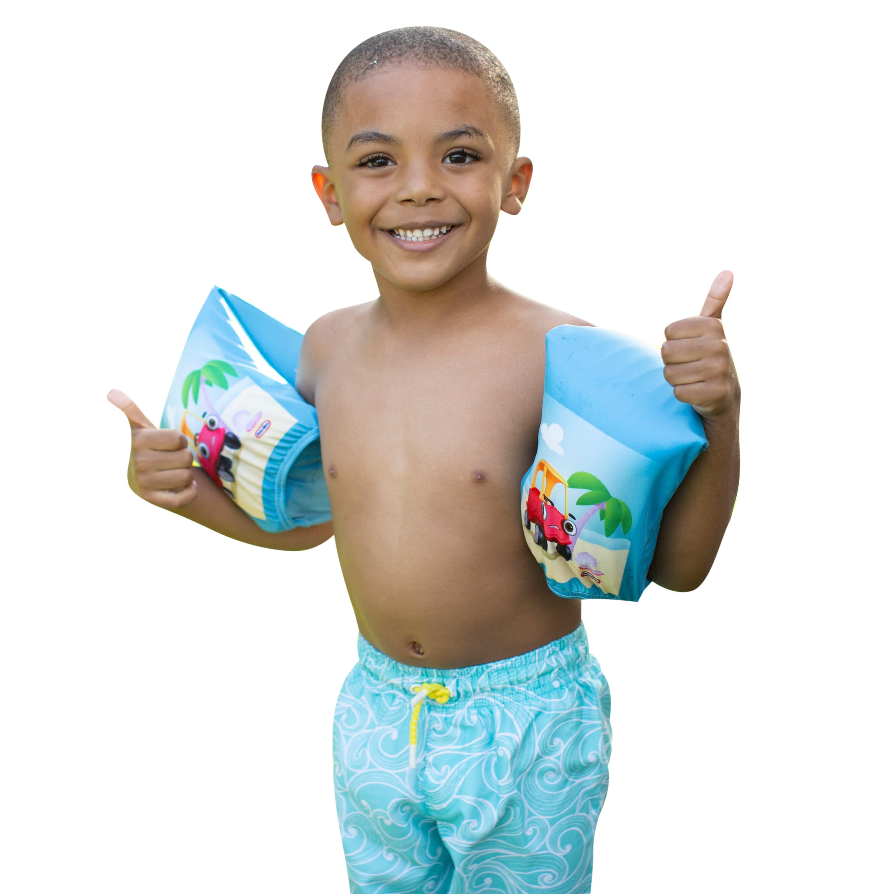PoolCandy Little Tikes Fabric Arm Floaties - Beach Blue
