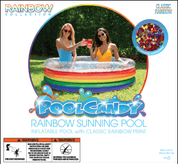 Inflatable Sunning Pool Classic Rainbow Glitter PoolCandy