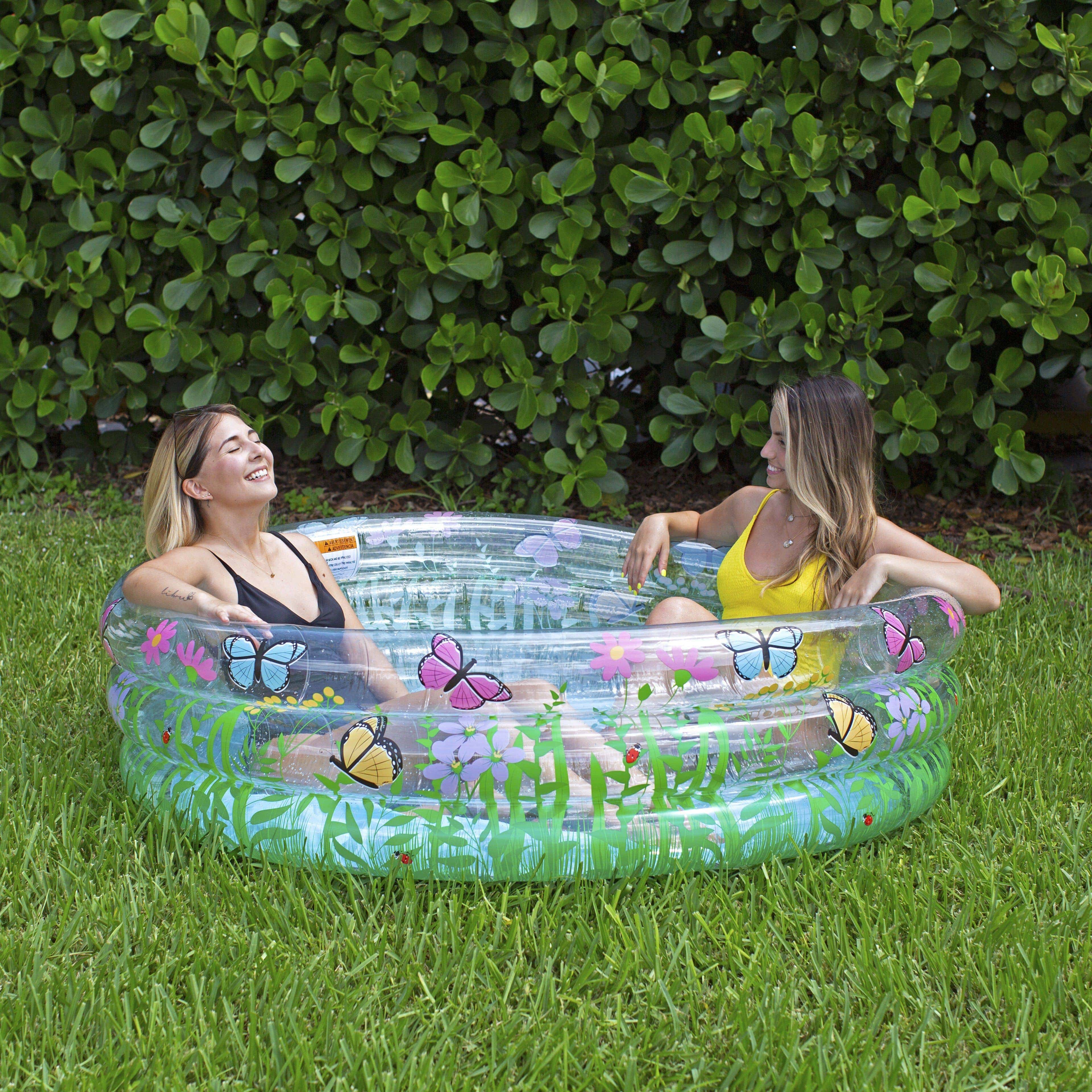 Inflatable Sunning Pool Butterfly Garden PoolCandy