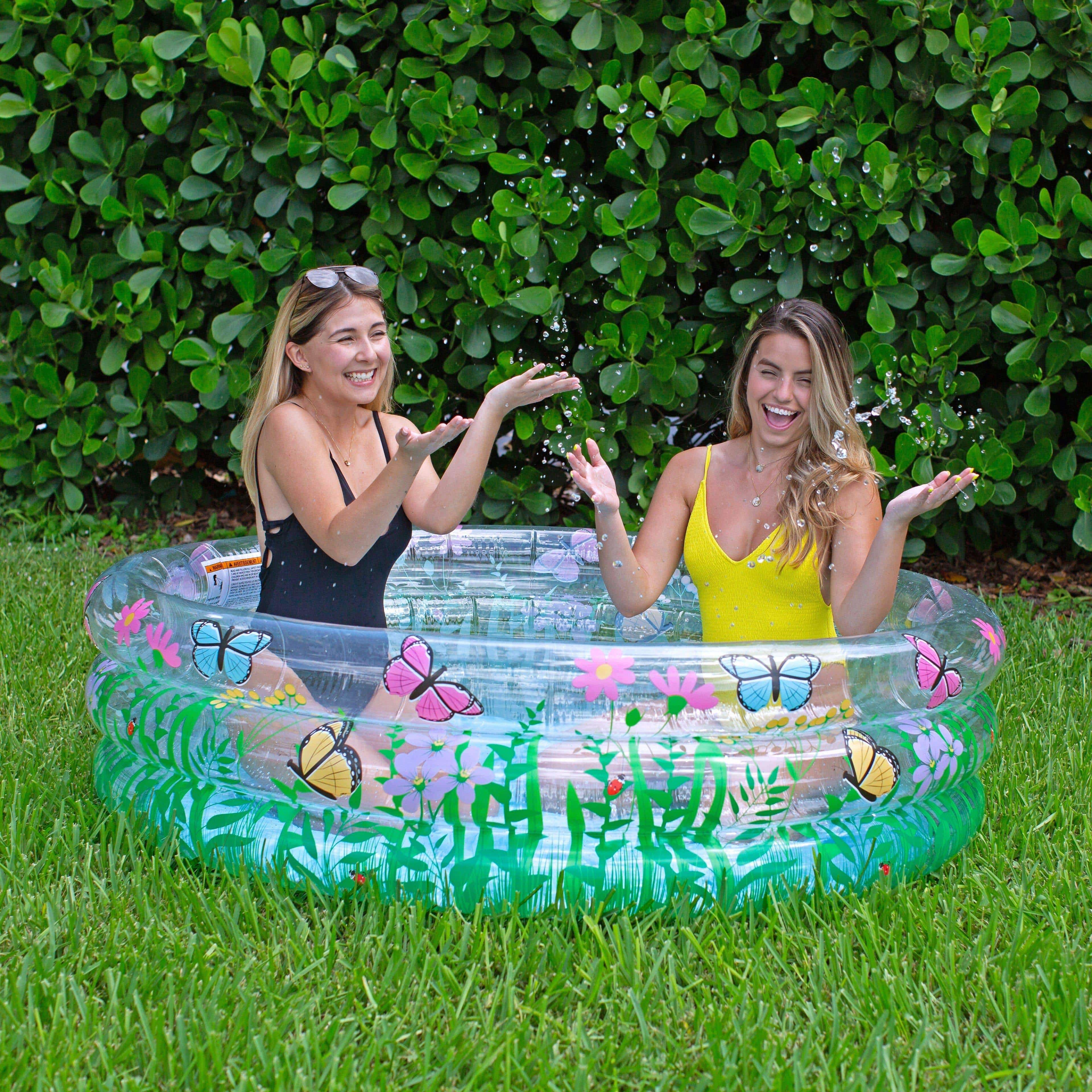 Inflatable Sunning Pool Butterfly Garden PoolCandy