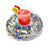 Drink Pool Float for Two Silver Glitter PoolCandy