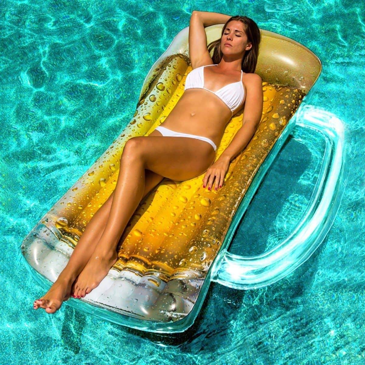 Inflatable Beer Mug Pool Raft