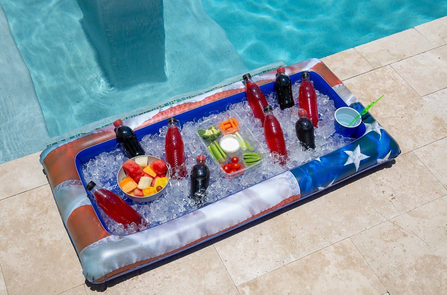 Inflatable Buffet Cooler Stars & Stripes PoolCandy