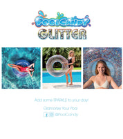 Inflatable Pool Float Multicolor Glitter Jumbo 48 Inch PoolCandy