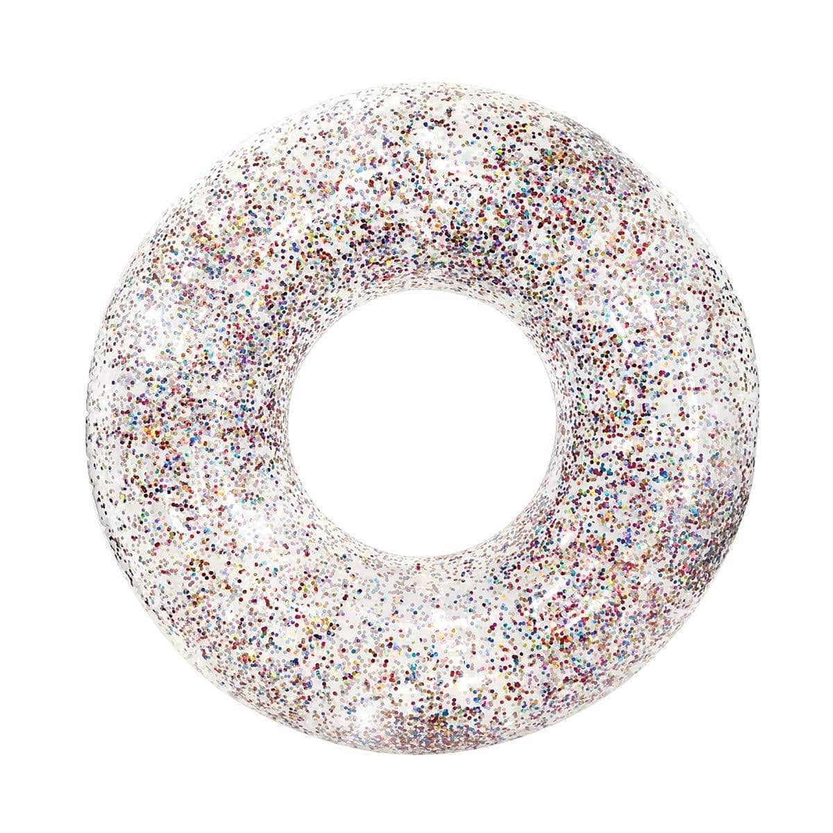 Inflatable Pool Float Multicolor Glitter Jumbo 48 Inch PoolCandy