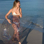 Inflatable Pool Float Multicolor Glitter Jumbo 48 Inch PoolCandy