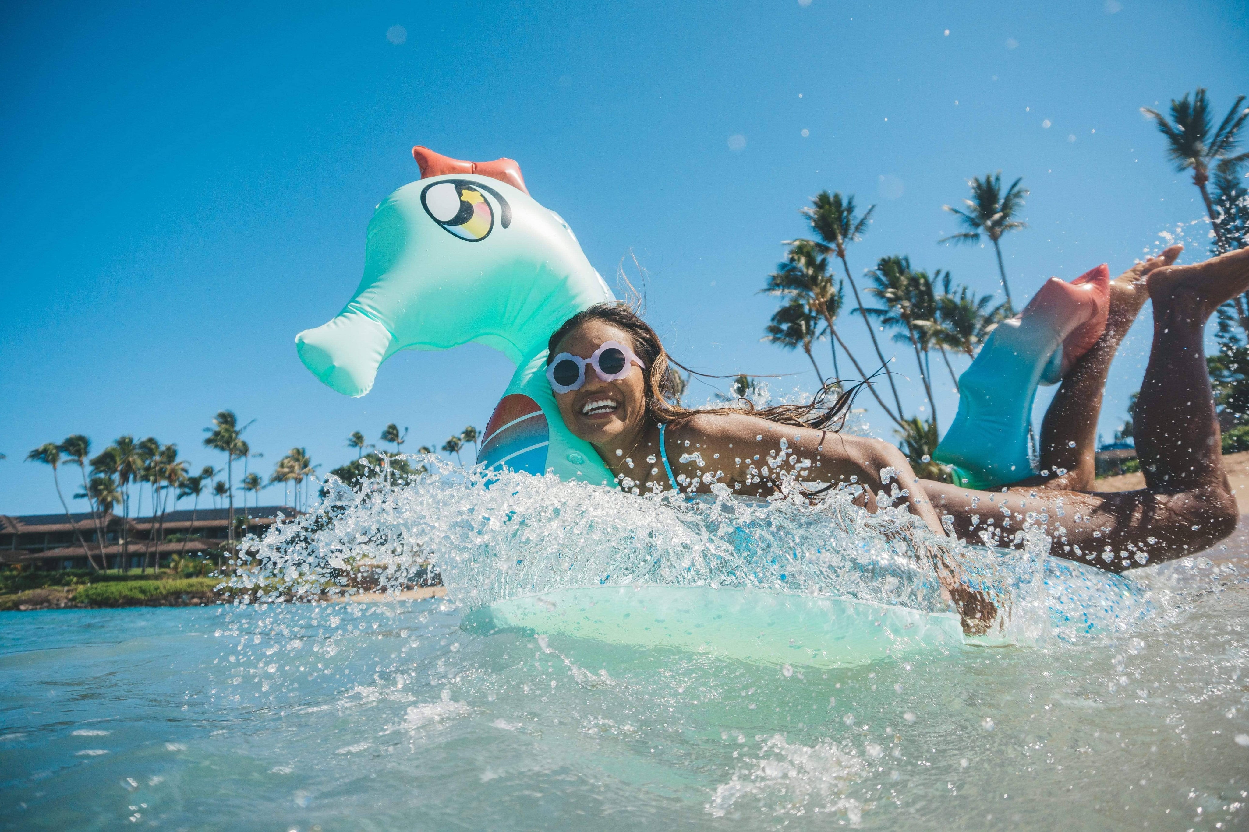 Seahorse Inflatable Pool Tube Jumbo Size PoolCandy