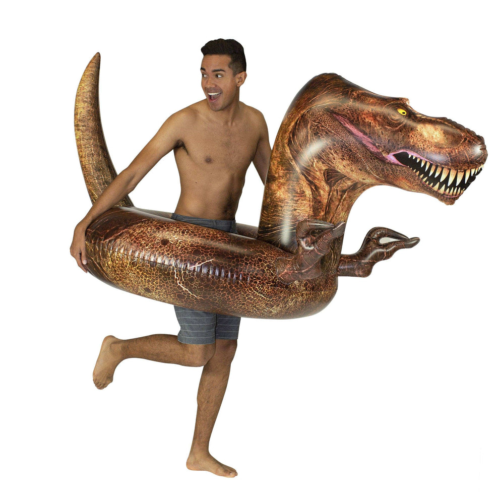 PoolCandy T-Rex Dinosaur Pool Float – Jumbo 48” RealPrint® Edition – T