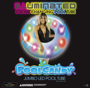Inflatable LED Illuminated Pool Tube Multi-Color Jumbo PoolCandy