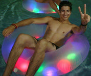 Inflatable LED Illuminated Pool Tube Multi-Color Jumbo PoolCandy
