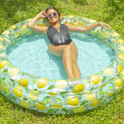 Inflatable Sunning Pool Lemon Print PoolCandy