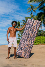 Inflatable Pool Raft Leopard Print Deluxe PoolCandy