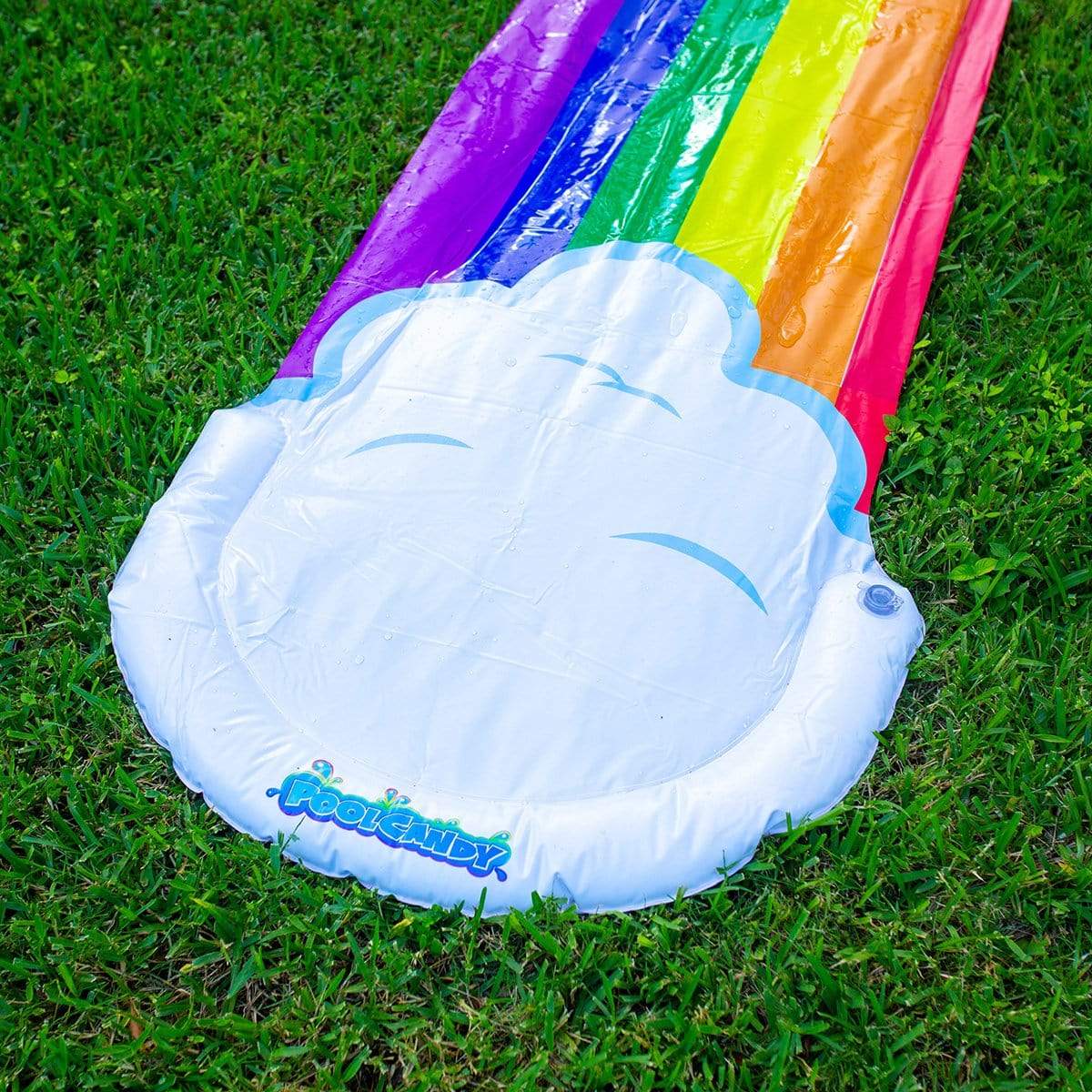 Rainbow Colors Water Slide Lawn Garden