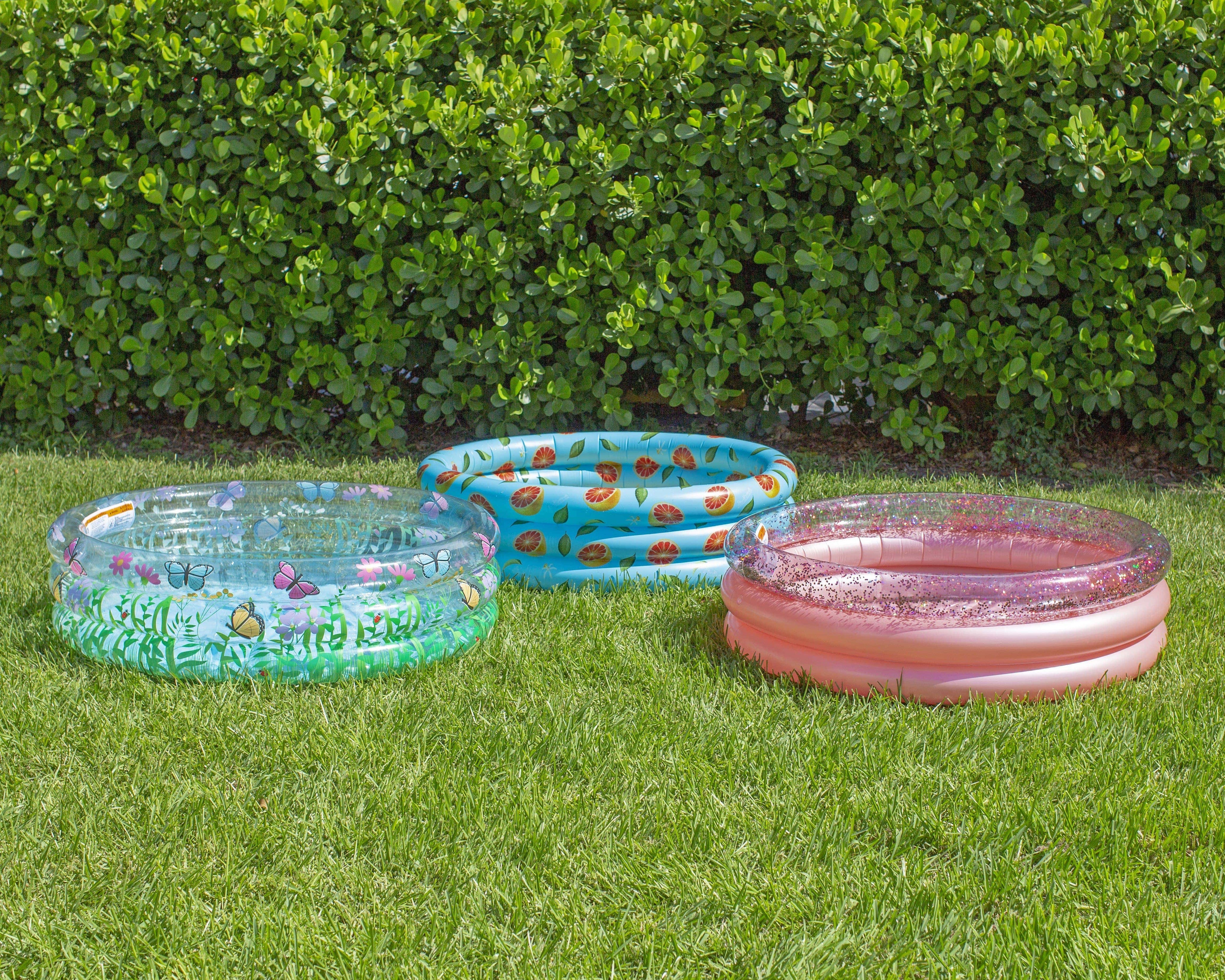 Inflatable Sunning Pool Rose Gold Glitter PoolCandy