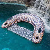 Inflatable Sun Chair Leopard Print Jumbo Size PoolCandy
