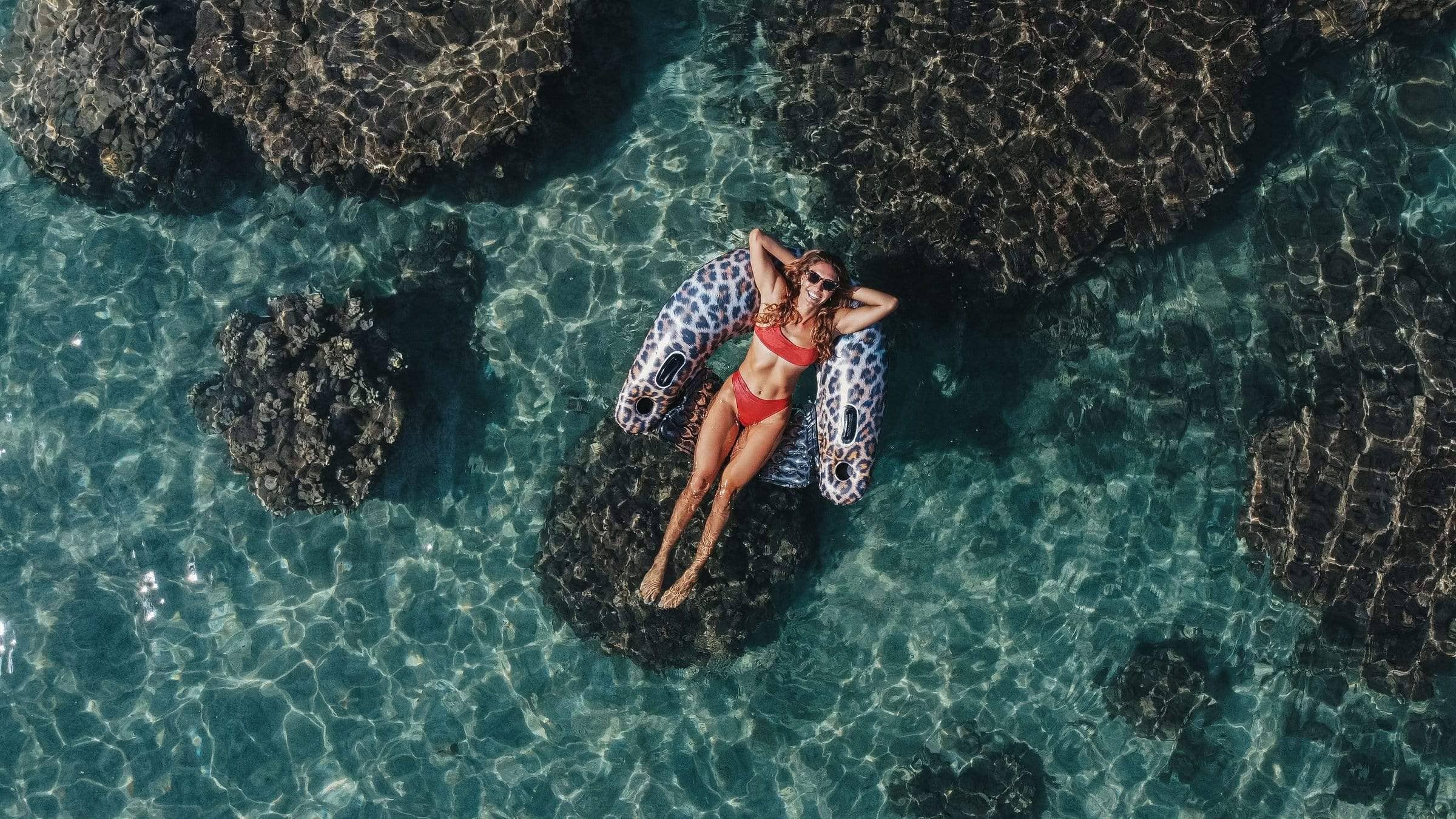 Inflatable Sun Chair Leopard Print Jumbo Size PoolCandy