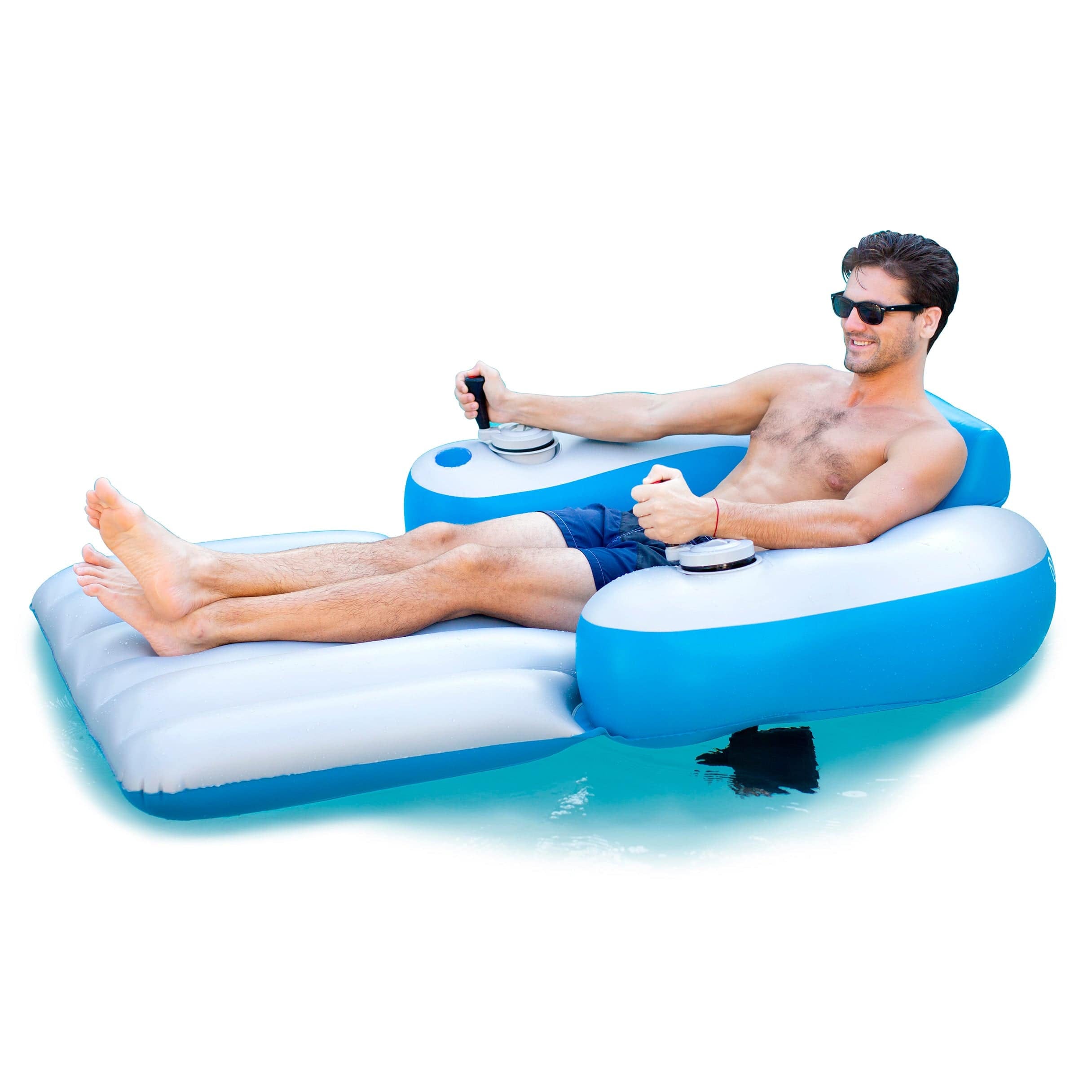 Poolcandy Motorized Water Raft PoolCandy Splash Runner Motorized Pool Lounger