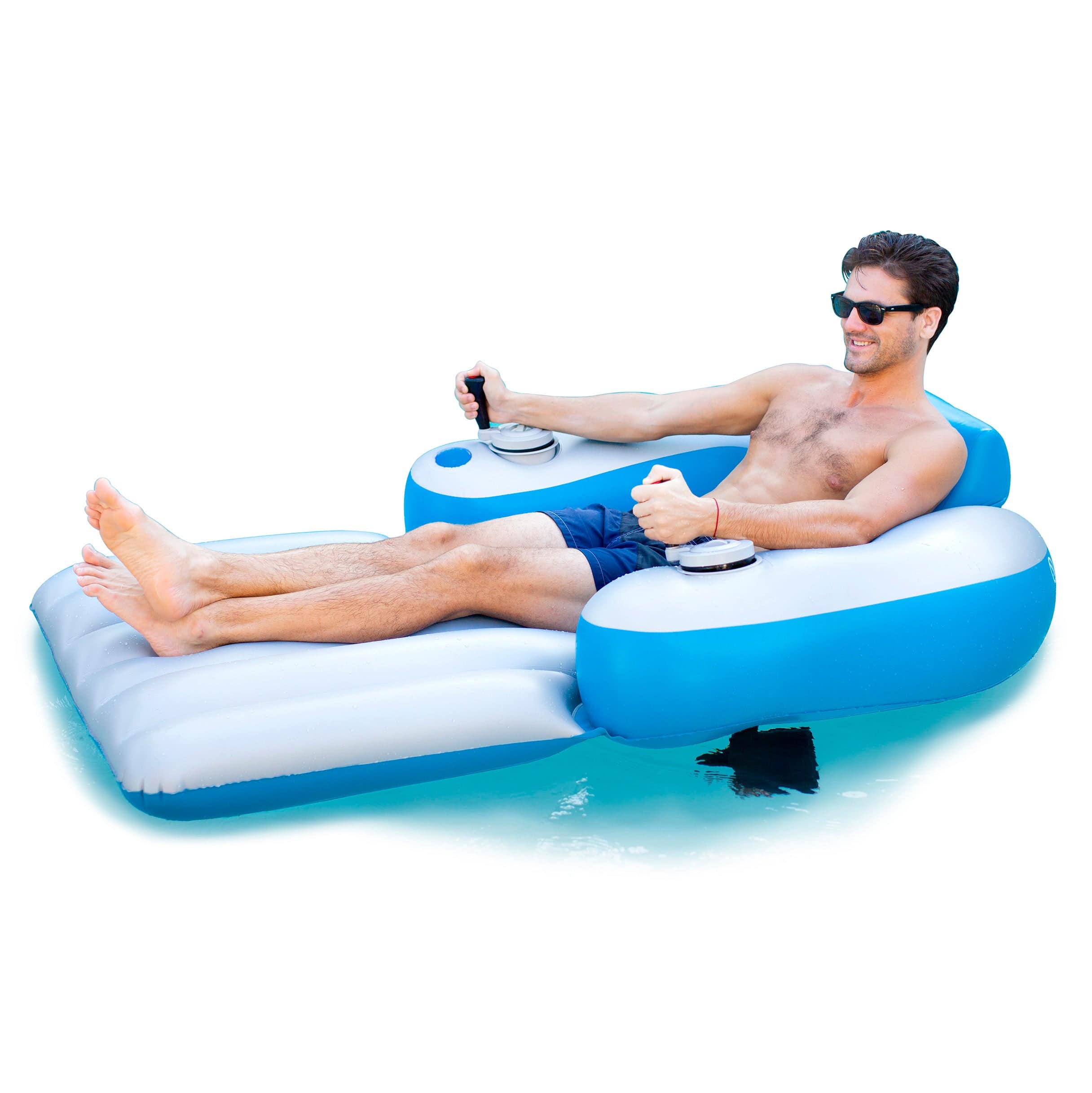 Poolcandy Motorized Water Raft PoolCandy Splash Runner Motorized Pool Lounger