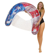 Inflatable Sun Chair Stars & Stripes Glitter PoolCandy