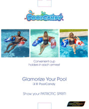 Inflatable Pool Sun Chair Stars & Stripes Jumbo