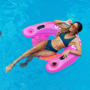 Inflatable Sun Chair Sweet Shop Bubble Gum Pink Color