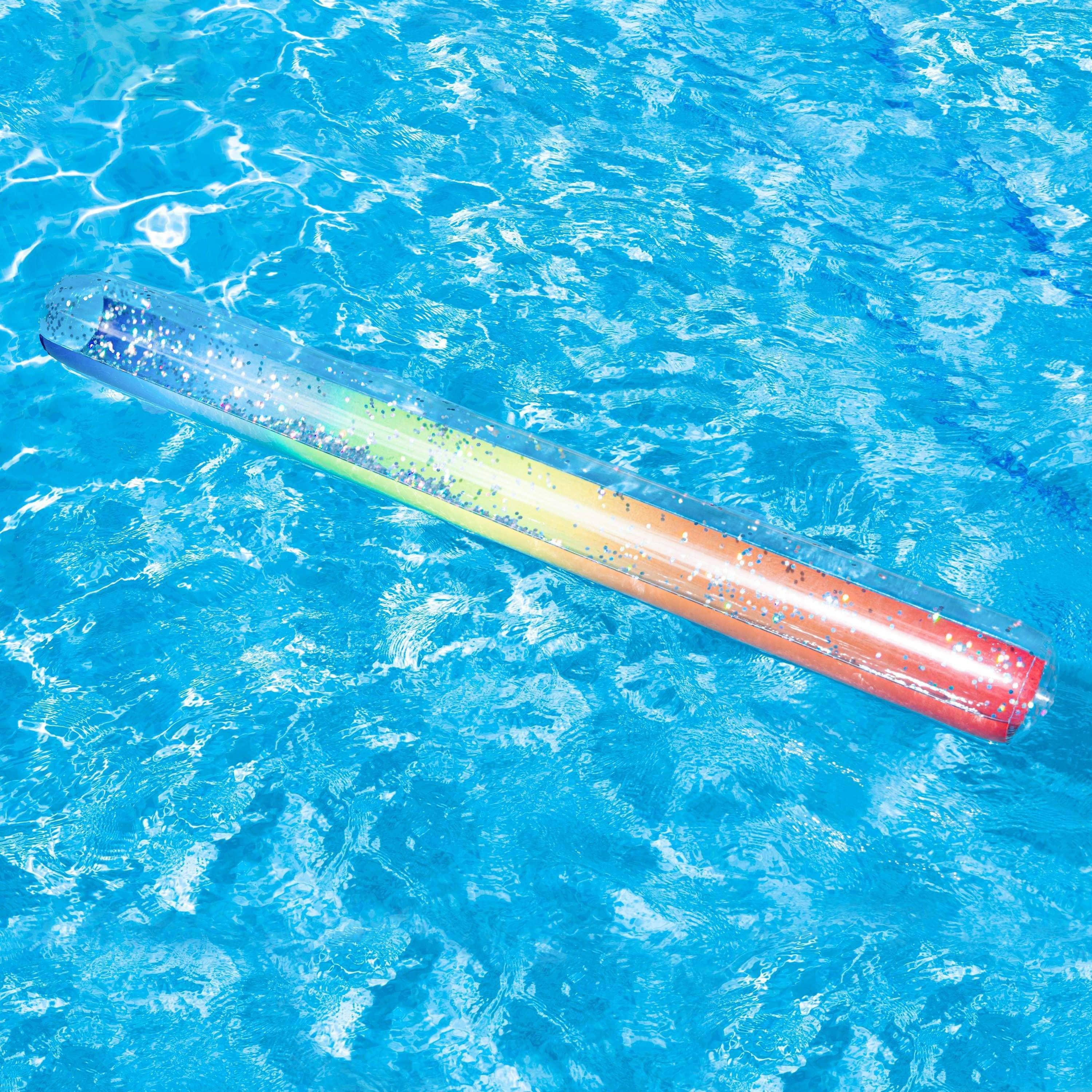 Pool Candy Super Noodle Rainbow Collection Glitter Pool Noodle - Rainbow Haze