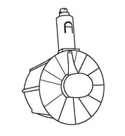 Replacement 3 Blade Propeller Motor Black Male Connection