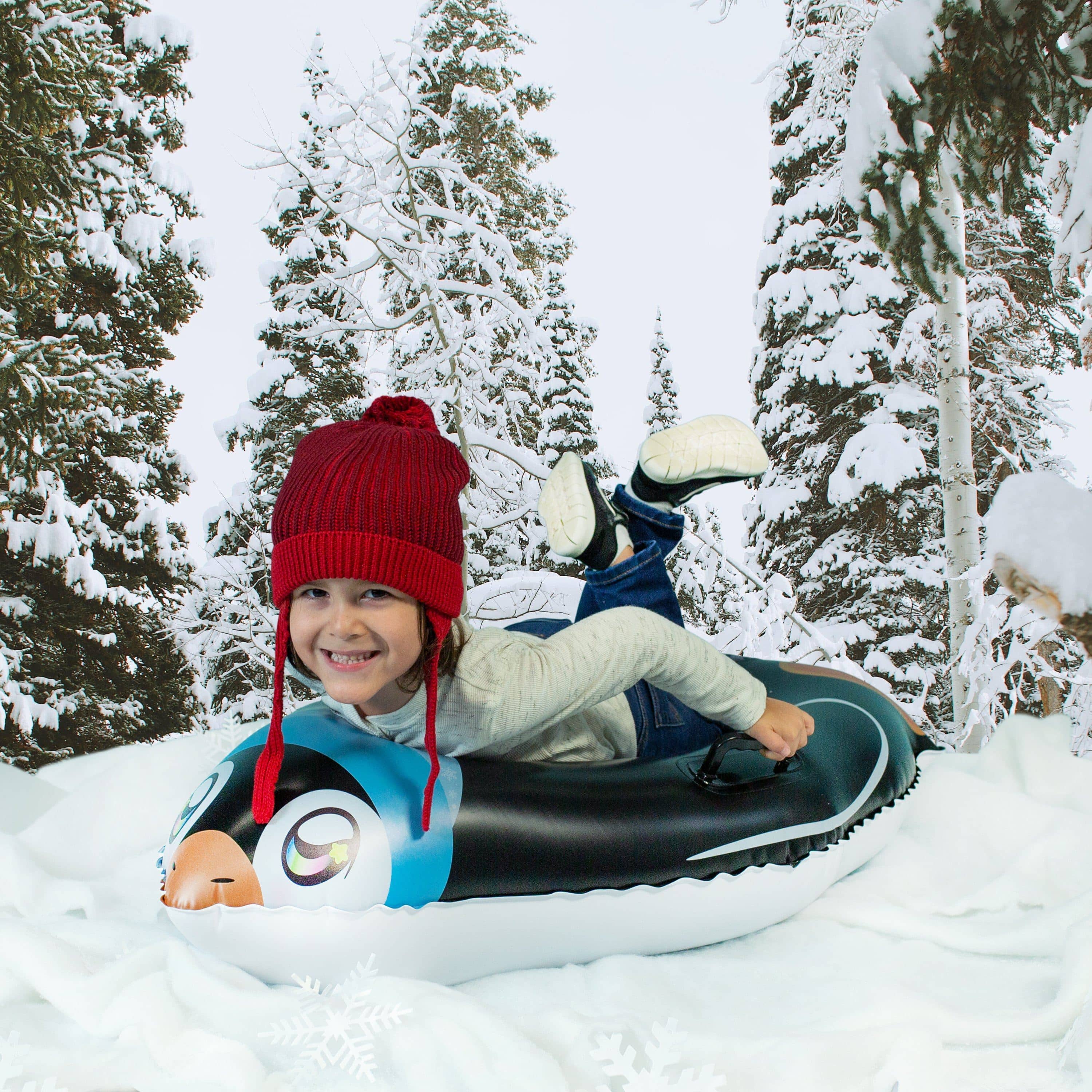 Inflatable Penguin Snow Sled -SnowCandy