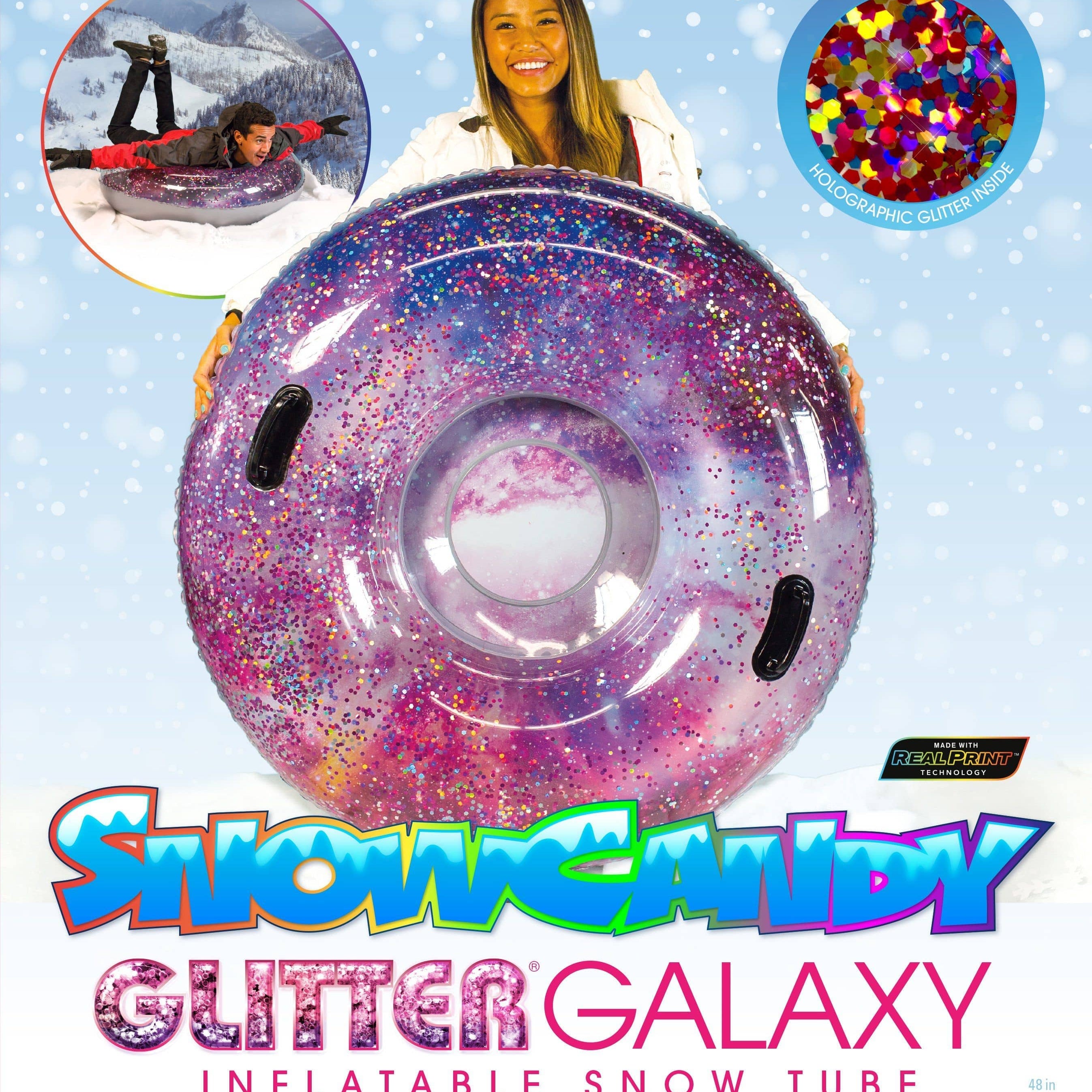 Glitter Galaxy Snow Tube 48" by SnowCandy