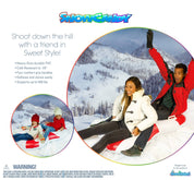 Peppermint Inflatable Snow Sled for 2 Person 77 inch SnowCandy