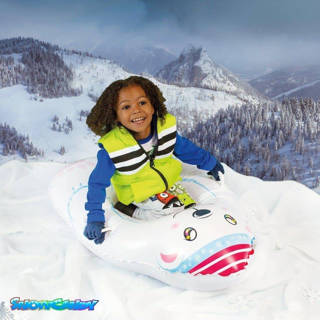 Inflatable Polar Bear Snow Sled - SnowCandy