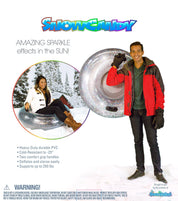 Inflatable Snow Tube Silver Glitter Large SnowCandy