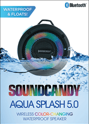 Waterproof Speaker Color Changing Aqua Splash SoundCandy
