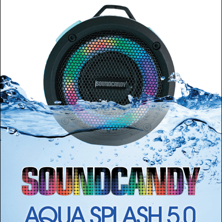 Waterproof Speaker Color Changing Aqua Splash SoundCandy