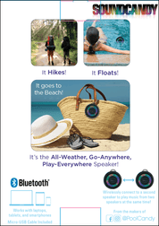 Waterproof Speaker Color Changing Aqua Splash SoundCandy