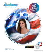 Inflatable American Flag Pool Tube Stars & Stripes 36 Inch