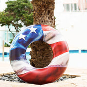 Inflatable American Flag Pool Tube Stars & Stripes 36 Inch